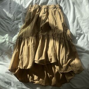 J Crew khaki midi skirt